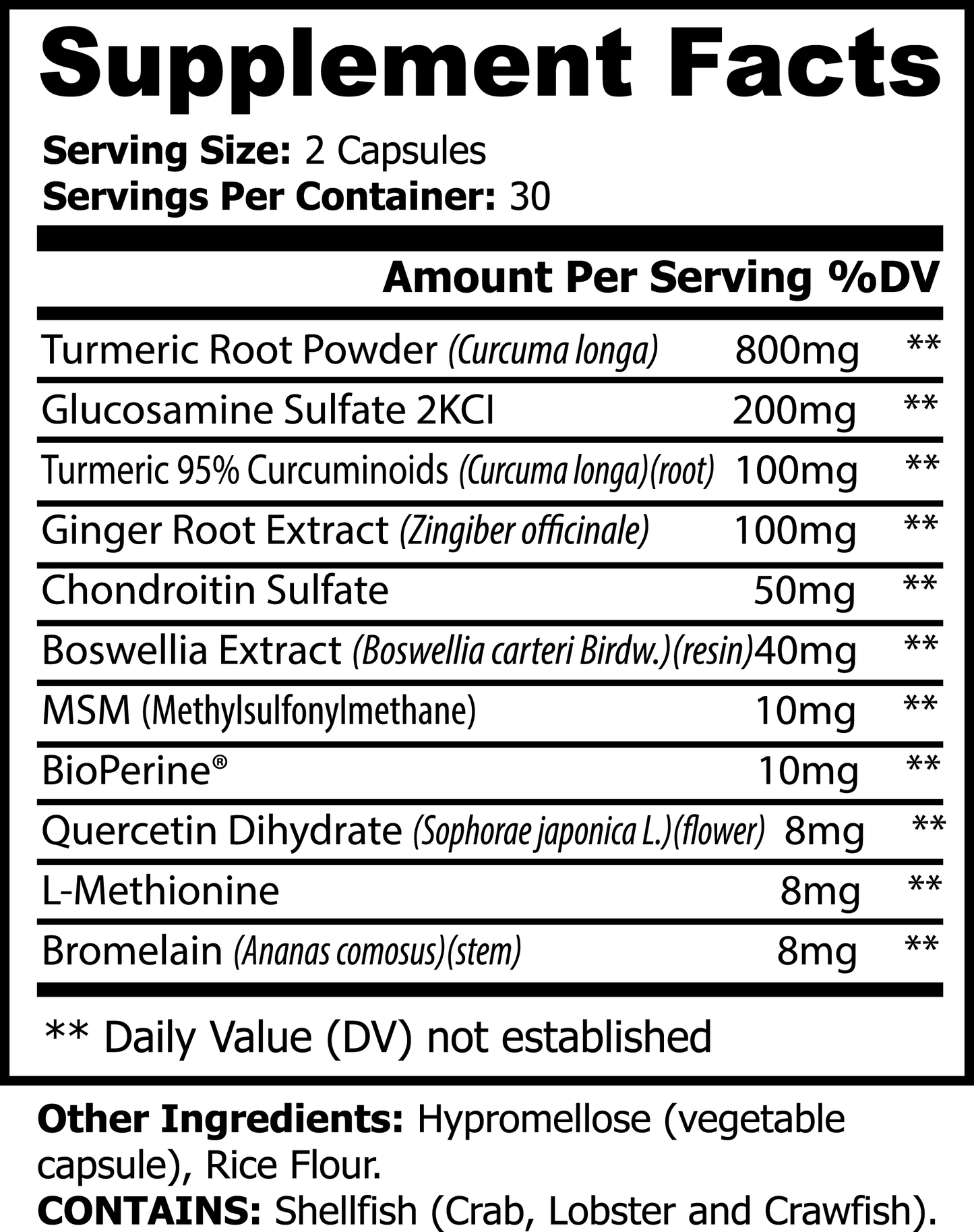 Platinum Turmeric Capsules | Herbal Daily Support