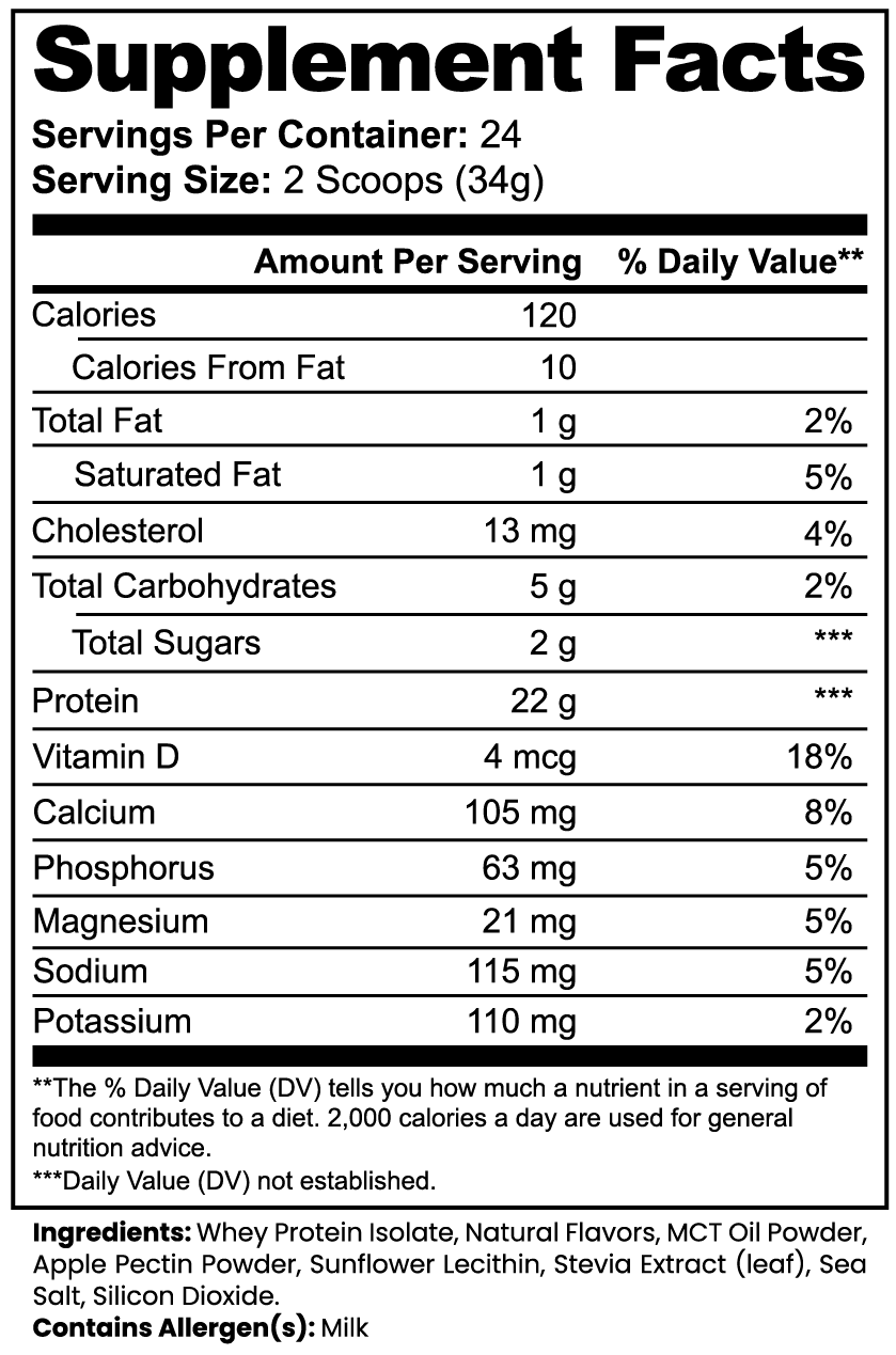 Whey Protein Isolate – Vanilla Flavor | Pure Protein Support