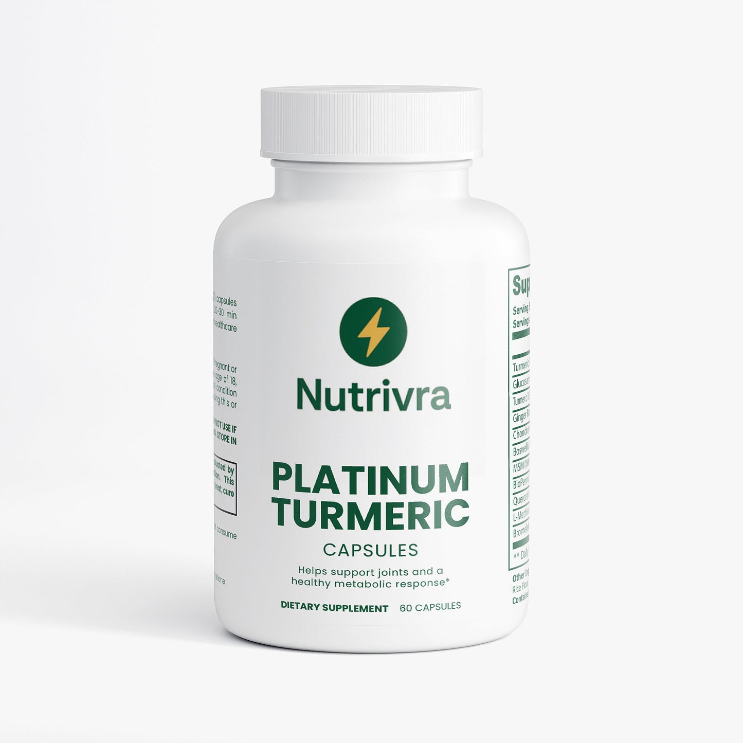 Platinum Turmeric Capsules | Herbal Daily Support