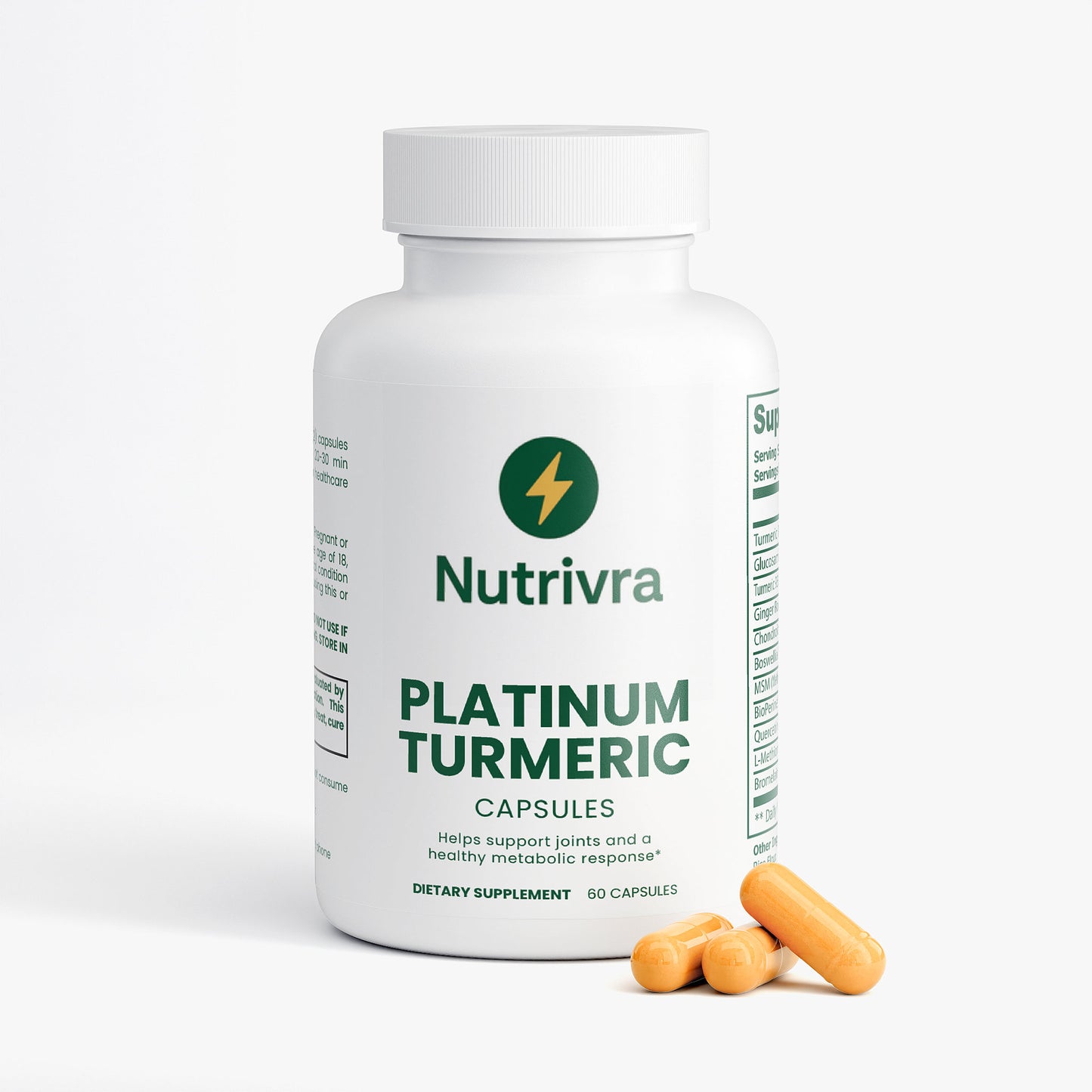 Platinum Turmeric Capsules | Herbal Daily Support