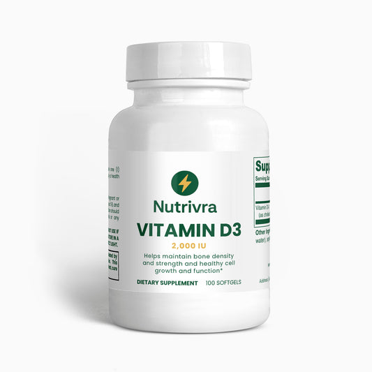 Vitamin D3 2000 IU | Bone & Immune Support
