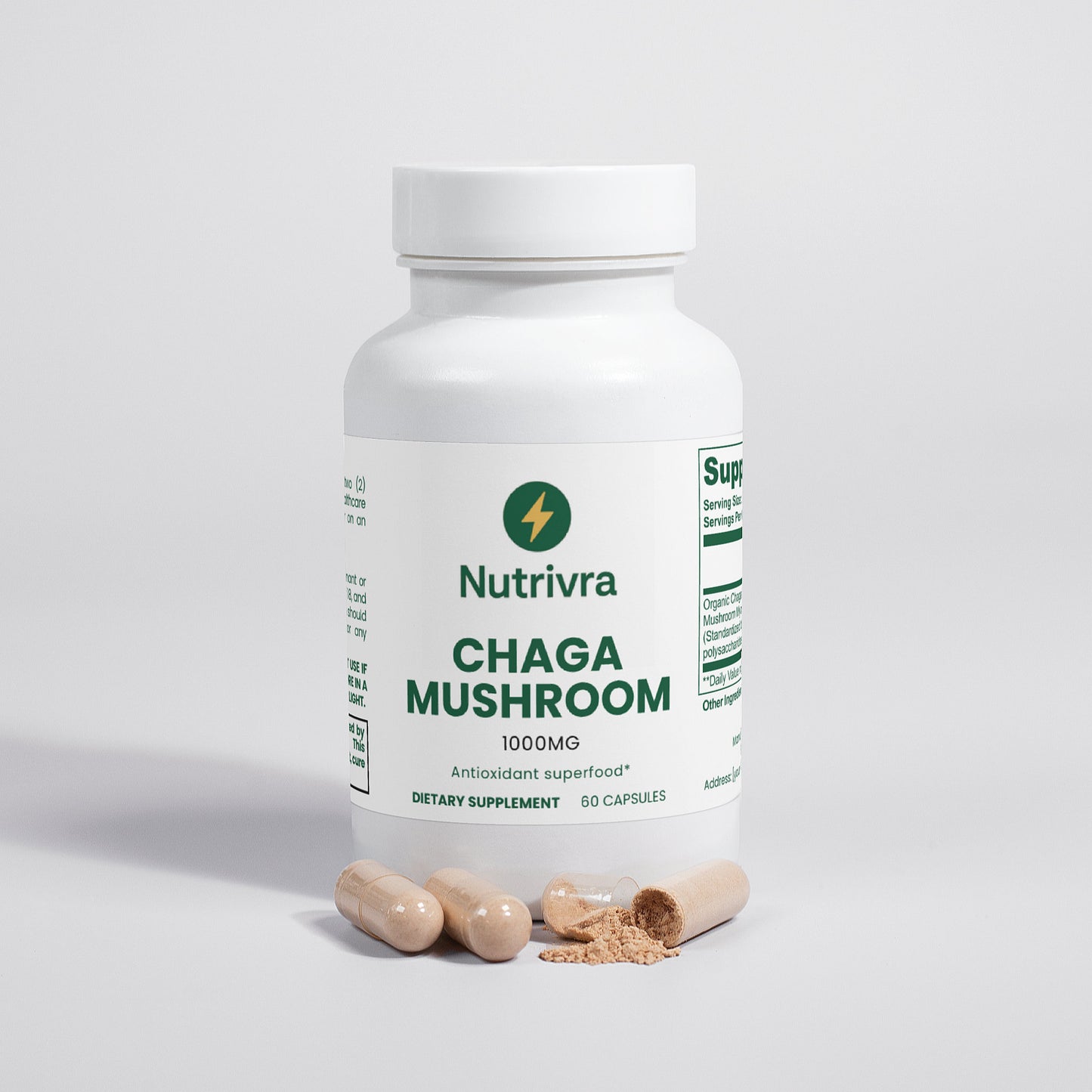 Chaga Mushroom Capsules | Natural Wellness Support
