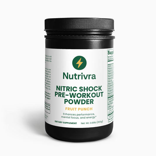 Pre-Workout Powder – Fruit Punch Flavor | Energy & Focus