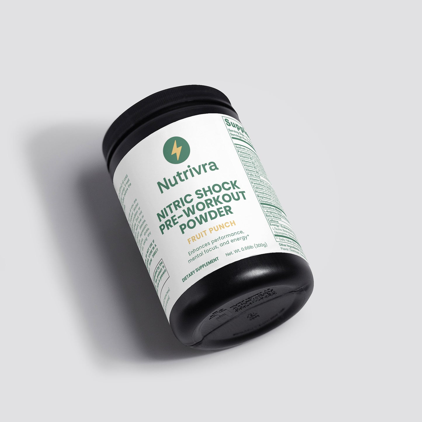 Pre-Workout Powder – Fruit Punch Flavor | Energy & Focus