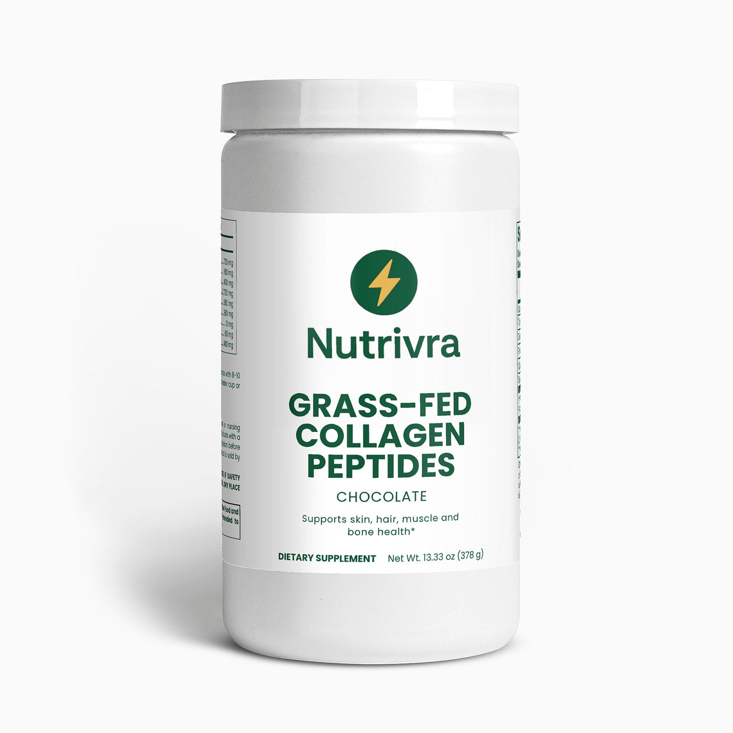 Collagen Peptides Powder – Chocolate Flavor | Daily Nutrition Drink Mix