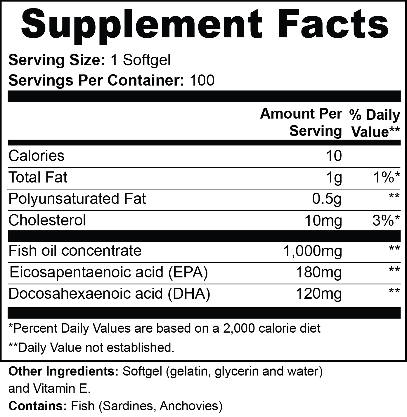 Omega-3 Softgels | EPA & DHA Wellness Support