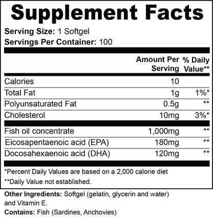 Omega-3 Softgels | EPA & DHA Wellness Support