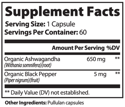 Ashwagandha Capsules | Herbal Balance & Vitality