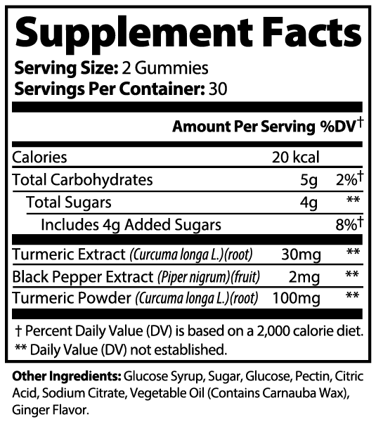 Turmeric Gummies | Natural Curcumin Supplement