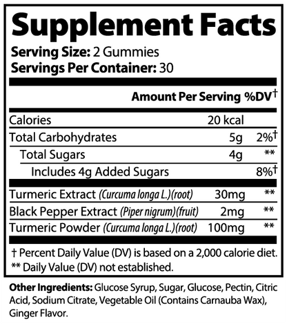 Turmeric Gummies | Natural Curcumin Supplement